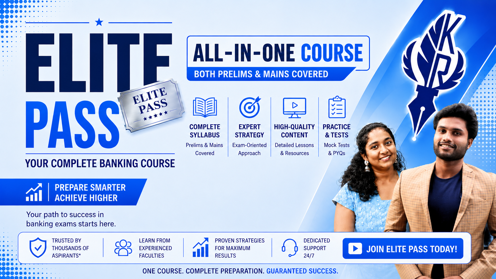 Banking exam promotional banner